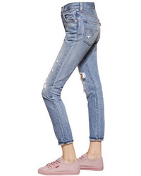 Levi's 501 Skinny Destroyed Cotton Denim Jeans