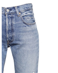 Levi's 501 Skinny Destroyed Cotton Denim Jeans