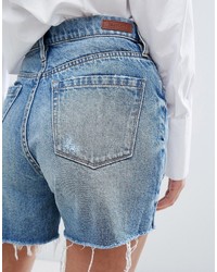 Blank NYC Highwaisted Boyfriend Shorts With Rips