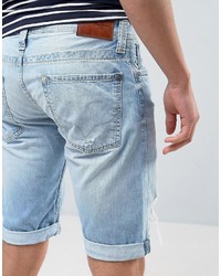 calm down Simplicity spray Pepe Jeans Pepe Cash Regular Fit Denim Short Bleach Destroyed Wash, $95 |  Asos | Lookastic