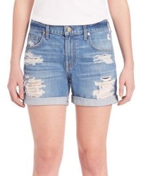 7 For All Mankind Relaxed Roll Short With Destroy