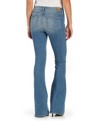 Paige Bell Canyon Ripped High Rise Flare Jeans