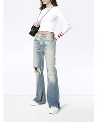 Adaptation Flared Jeans With Rip Detail