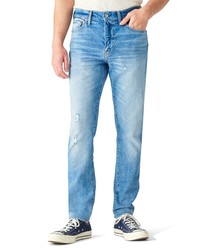 Lucky Brand 411 Distressed Athletic Tapered Leg Jeans In E At Nordstrom