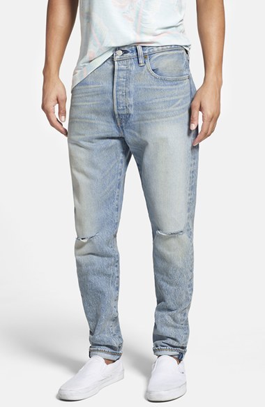 Levi's 501 Tapered Fit Jeans, $78 | Nordstrom | Lookastic