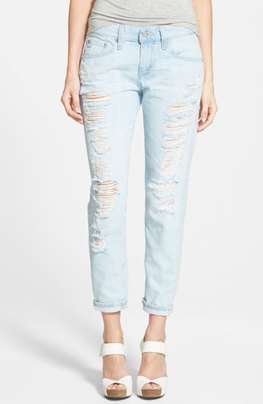 relaxed skinny cropped jeans