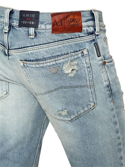 armani ripped jeans mens