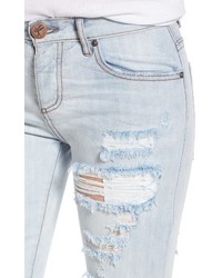 One Teaspoon Awesome Baggies Ripped Crop Jeans