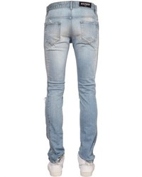 Balmain 17cm Destroyed Stretch Denim Jeans