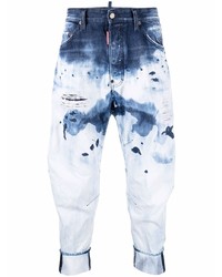 DSQUARED2 Bleach Wash Cropped Jeans