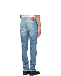 424 Blue 4 Pocket Distressed Jeans