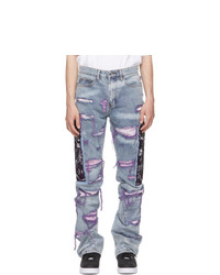 Who Decides War by MRDR BRVDO Blue And Purple Fusion Jeans
