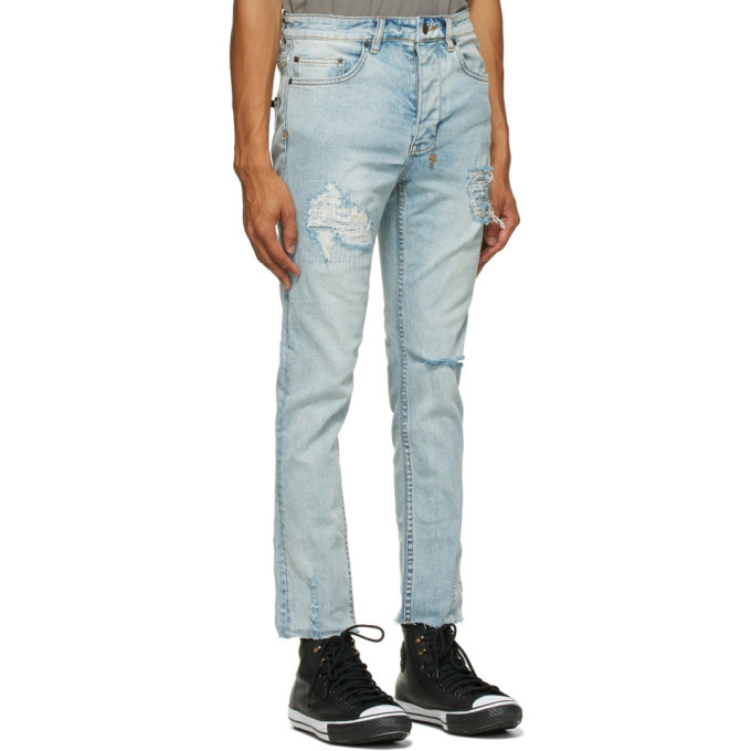 Ksubi Blue Chitch Chop Slice N Dice Jeans, $250 | SSENSE | Lookastic