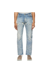 Fear Of God Blue Distressed Jeans