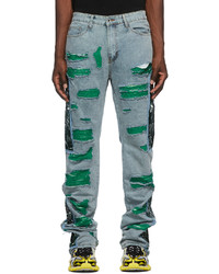 Who Decides War by MRDR BRVDO Blue Forest Fusion Jeans
