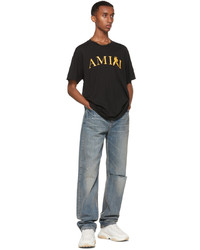 Amiri Blue Straight Fit Slit Jeans