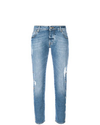 Gaelle Bonheur Cropped Distressed Jeans