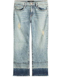 J Brand Cropped Jeans With Distressed Detail