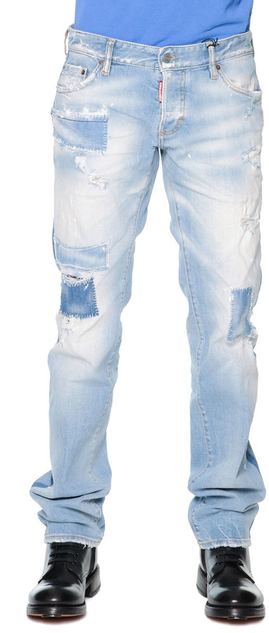 dsquared light blue jeans