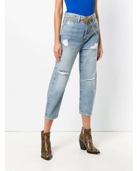 Levi's Distressed Cropped Jeans