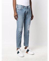 Eleventy Distressed Cropped Jeans