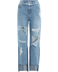 Sjyp Distressed Cropped Jeans