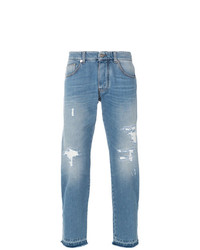Ermanno Scervino Distressed Cropped Jeans