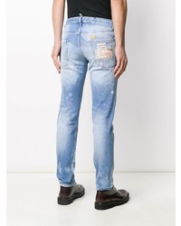 DSQUARED2 Distressed Effect Logo Patch Jeans