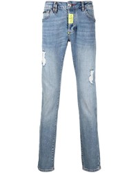 Philipp Plein Distressed Effect Slim Fit Jeans