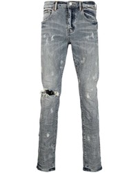 purple brand Distressed Effect Slim Fit Jeans