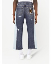 Dolce & Gabbana Distressed Finish Mixed Jeans