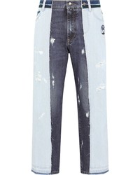 Dolce & Gabbana Distressed Finish Mixed Jeans
