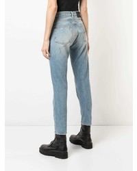R13 Distressed Girlfriend Jeans