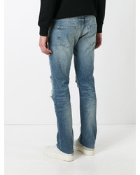 Saint Laurent Distressed High Waist Jeans