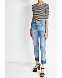 AG Jeans Distressed High Waisted Jeans