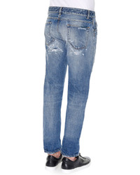 Dolce & Gabbana Distressed Medium Wash Denim Jeans Medium Blue