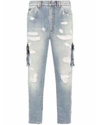 Dolce & Gabbana Distressed Patchwork Cargo Jeans