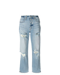 Adaptation Distressed Relaxed Fit Cropped Jeans