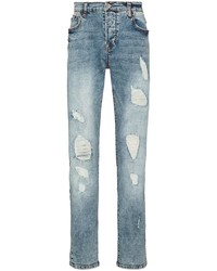 True Religion Distressed Ripped Slim Fit Jeans