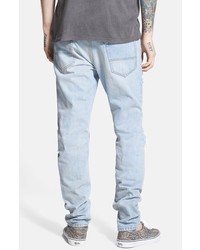 Topman Distressed Skinny Fit Jeans