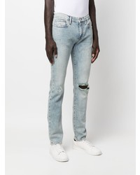 Frame Distressed Slim Cut Jeans