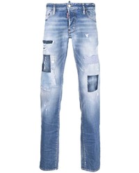 DSQUARED2 Distressed Stonewashed Bootcut Jeans