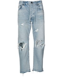 John Elliott Distressed Straight Jeans