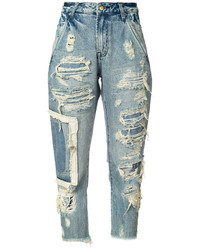PRPS Distressed Straight Jeans