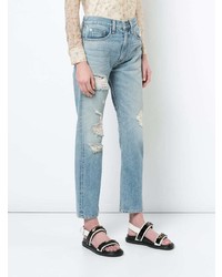 Brock Collection Distressed Straight Leg Jeans
