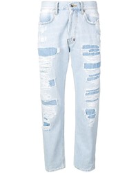 Haikure Distressed Straight Leg Jeans