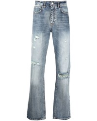 Flaneur Homme Distressed Straight Leg Jeans