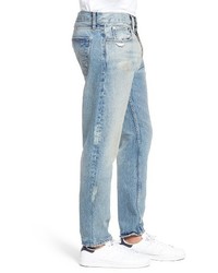 Current/Elliott Distressed Taper Fit Jeans
