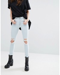 Dr. Denim Dr Denim Lexy Mid Rise Jeans With Ripped Knee