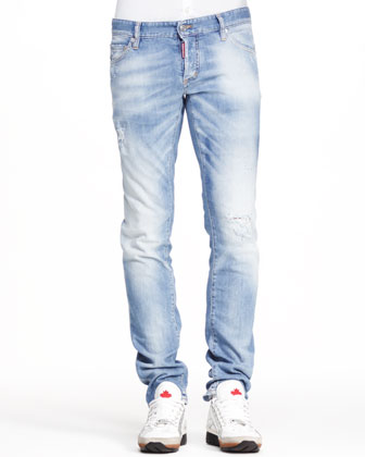 DSQUARED2 Distressed Five Pocket Jeans 